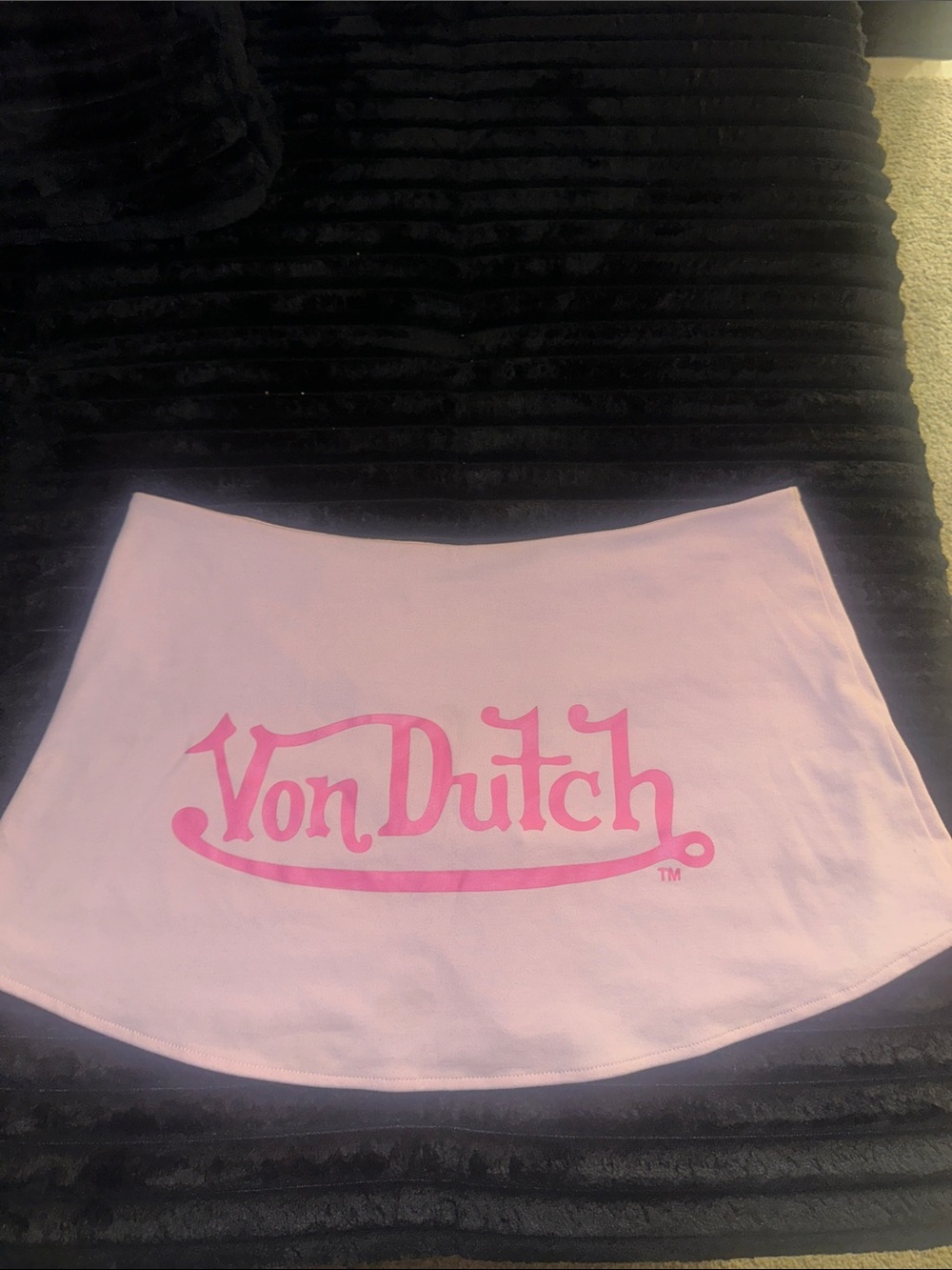 Von Dutch Light Pink Mini Skirt